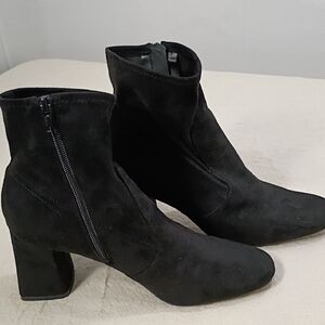 Kelly & Katie,    Suede Black Ankle Boots